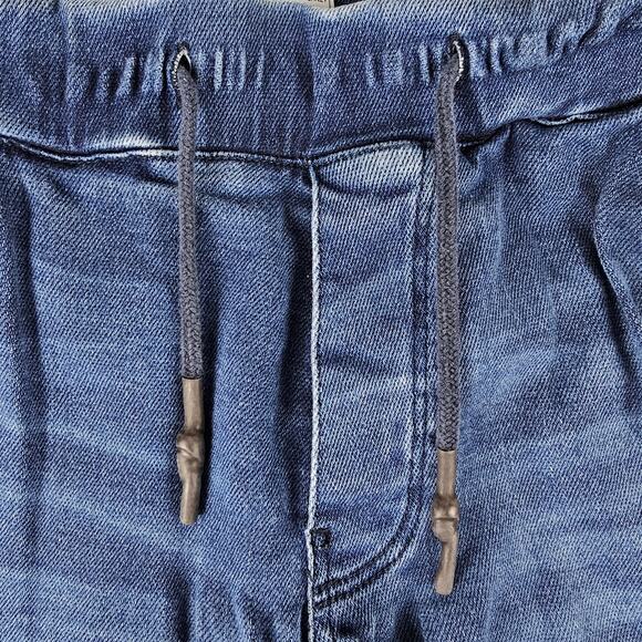 Zara Cargo Joggers MED Jeans Womens Baggy Elastic Waist Pull On 25.5 inch Inseam - Picture 10 of 16